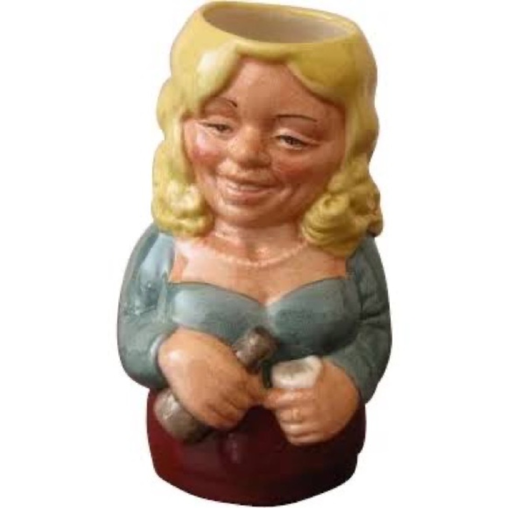 1983 Betty Bitters the Barmaid Toby Character Jug Royal Doulton small d6716